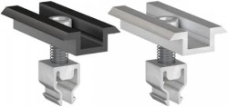 Klickfix Mittelklemme Alu 70mm für 28-31mm Module schwarz stangeneloxiert